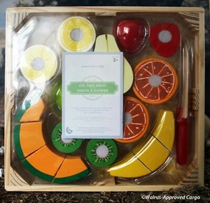 JUEGO DE FRUTAS DE CORTE DE MADERA PARA NIÑOS CERÁMICA -NUEVO EN CAJA - ES UNA GRAN REBANADA DE IMAGINACIÓN - Imagen 1 de 10