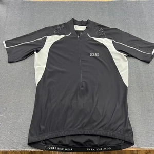 Camiseta deportiva de ciclismo GORE Bike Wear para hombre 2XL media cremallera mangas cortas negra blanca - Imagen 1 de 11