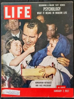 1957 US VP President Richard Nixon Malibu Fires Australia Science LIFE Magazine - Image 1 of 2