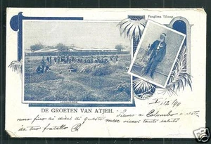 Atjeh Aceh Panglima Tibang Lamdjamoe KNIL Sumatra Indonesien 1898 - Bild 1 von 1