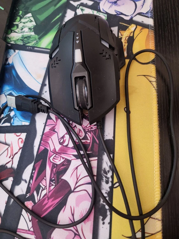 MANHATTAN RGB Gaming Mouse USB Wired 3200 DPI (Read Description PLEASE) - Image 1 of 1