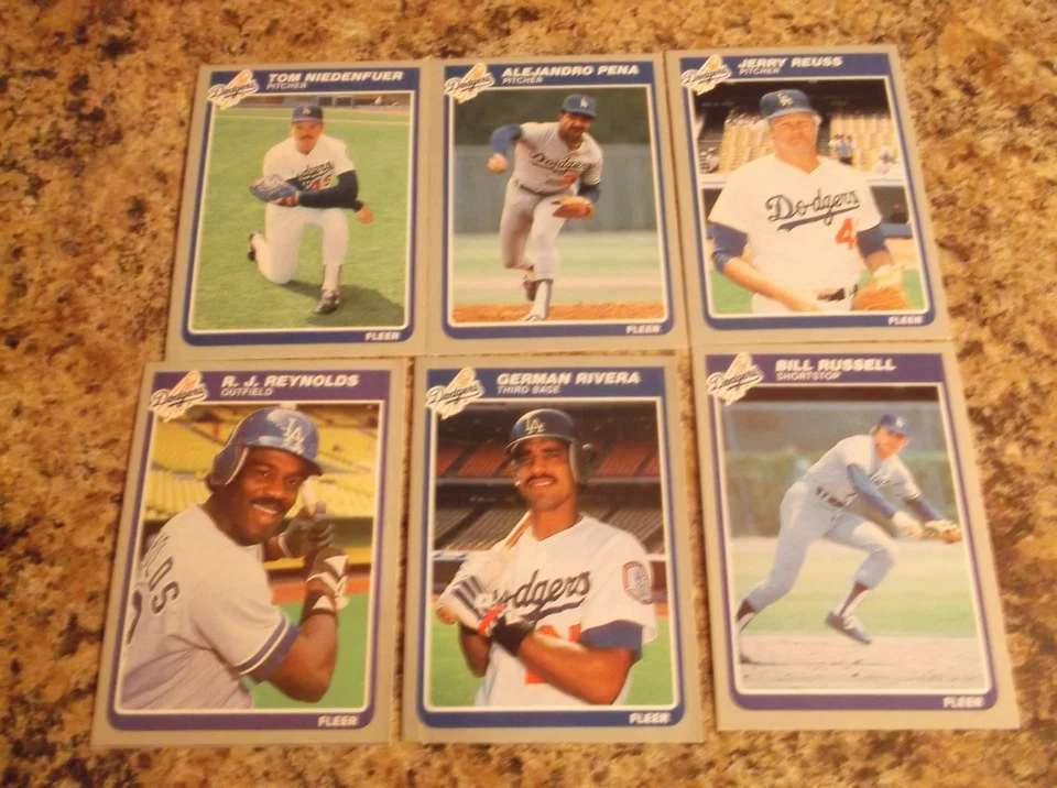 1985 Fleer # 382 GERMAN RIVERA LOS ANGELES DODGERS Baseball Card - Image 1 of 1