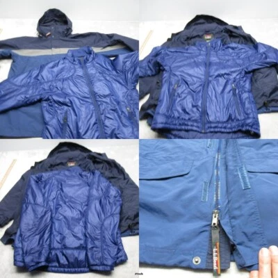 LL Bean Jacket Mens Large Blue Insulated Removable Liner 3 In 1 Waterproof Ski - Image 1 of 4