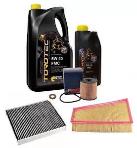 Fits: Ford Mondeo MK4 2.0 TDCi Service Kit Inc 5w30 Engine Oil - Picture 1 of 1