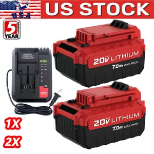 1-2X For Porter Cable 20V MAX PCC681L Li-Ion Battery PCC685L 3.0AH 5.0AH 7.0AH - Picture 1 of 24