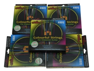 5x Colorful Nylon Classical Guitar String Normal Tension Set of 6 Guitar Strings - Picture 1 of 6