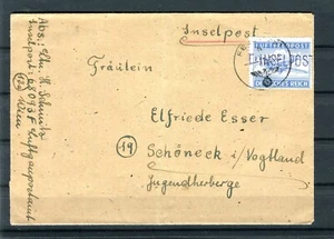 Inselpost Luftfeldpost 11 B Insel Leros gestempelt auf Brief (T594) - Bild 1 von 3
