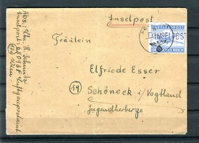 Inselpost Luftfeldpost 11 B  Insel Leros gestempelt  auf Brief (T594) - Bild 1 von 3