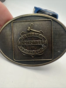 Vintage 1976 National Auctioneers Association NAA Gürtelschnalle NAA - Bild 1 von 2