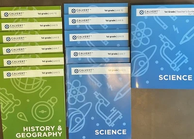 CALVERT 1st grade Science, History & Geography Lot 11 Workbooks 1 Teacher Manual - Image 1 of 4