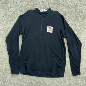 Ohio State Buckeyes Sport Tek Quarter Zip Camicia Manica Lunga Uomo M Nero Rec - Foto 1 di 8