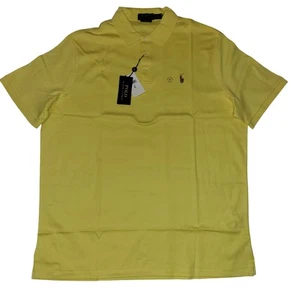 Polo Ralph Lauren Polo Para Hombres XL Amarillo Calce Clásico Poni Logo SS NUEVO CON ETIQUETAS - Imagen 1 de 24