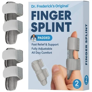 Dr. Frederick'S Original No-Pinch Finger Splint -2Ct- Mallet Splint &Brace for.. - Picture 1 of 11