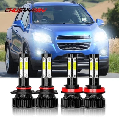 Para Para Chevy Trax 2013-2020 6000K LED Faros Luces Bombillas Kit 4X Foto 1 de 4