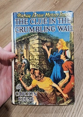 1945 Nancy Drew #22 The Clue in the Crumbling Wall Dust Jacket HC - Image 1 of 4