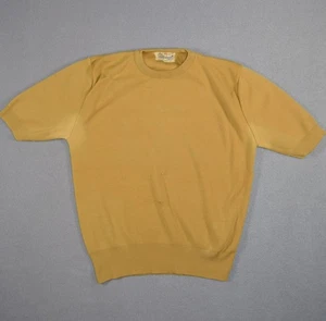 Vintage 50er Pullover Damen klein gold Nylon Kurzarm Ban Lon Mademoiselle - Bild 1 von 8