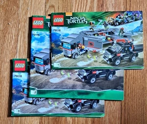 Lego 79116 INSTRUCTIONS ONLY !  Ninja Turtles Set Of 3, Complete Set - Picture 1 of 1