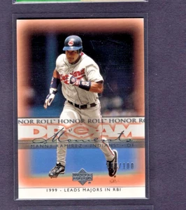 2003 UPPER DECK HONOR ROLL DREAM SILVER PARALLEL #89 MANNY RAMIREZ RED SOX #/100 - Picture 1 of 2