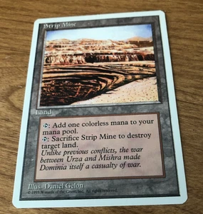 Magic The Gathering 4th Edition Strip Mine MTG - Picture 1 of 4