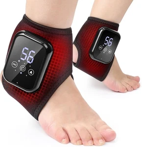 2er Pack Fuß- und Sprunggelenkmassagegerät Knöchelschmerzen lindern 3 Wärme- und 3 Vibrationsmodi - Bild 1 von 11