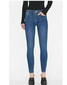 Pantalones de mezclilla ajustados FRAME Le High en lavado Dublín, talla 26 - Imagen 1 de 16