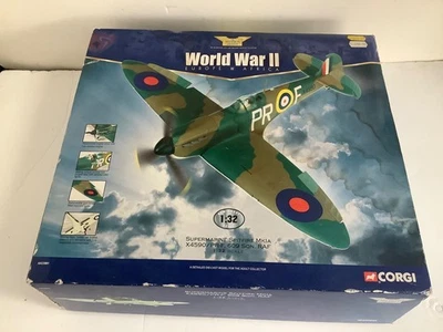 Corgi AA33901 1:32 Supermarine Spitfire MK1A X4590 PR-F 609 SQN Read Description - Image 1 of 4