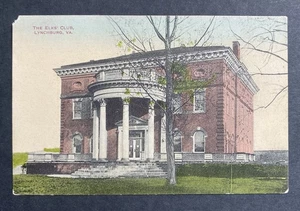 Postal de colección de Elks Club Lynchburg, Virginia sin publicar - Imagen 1 de 2