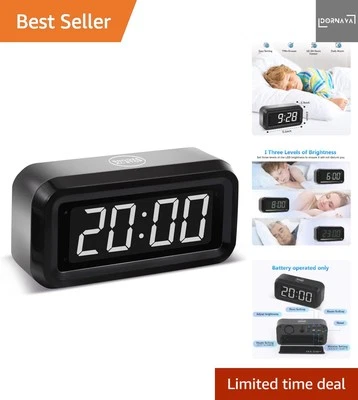 Digitaler Reisewecker LED Batteriebetrieben Kompakt Schlafzimme - Bild 1 von 4