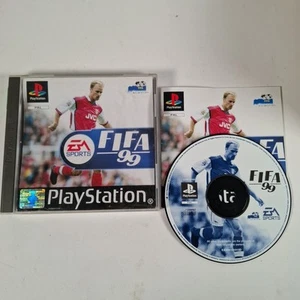 FIFA 99 Playstation PS1 Video Game Manual PAL VGC See Condition - Imagen 1 de 7