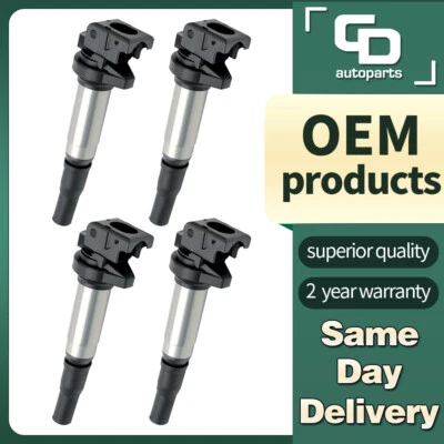 Bobinas de ignição UF598 4X para 1,6L Mini Cooper S Countryman Paceman 2007-2016 L4 - Imagem 1 de 4