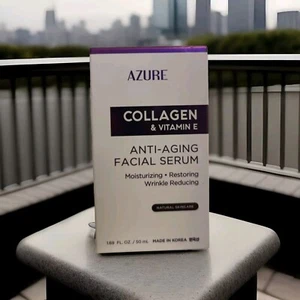 AZURE Collagen & Vitamin E Anti-Aging Face Serum Hydration Wrinkles Elastic 50ml - Picture 1 of 1