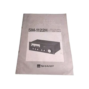 Manual de instrucciones de funcionamiento Sharp SM 1122H - Imagen 1 de 3