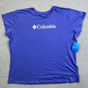 Columbia Sports Wear Blue Short Sleeve T-shirt Size 3XL NEW w/Tags - Picture 1 of 5