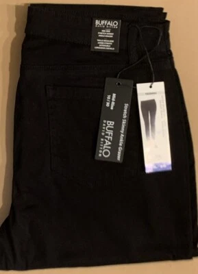 Pantalones Grazer Buffalo David Bitton Para Mujer Elastizados Diarios Ajustados al Tobillo Negros 10/30 Foto 1 de 3