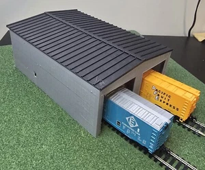 Ho Scale Warehouse Industry Diesel Garage 4 Open Doors Free Shipping 1/87 Scale - Picture 1 of 8