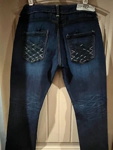 Jimmy Taverniti Angie Jeans Womens Size 31 Blue Denim Pants Low Rise - Picture 1 of 3