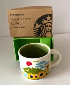 Starbucks Japan Mug Cup You Are Here Summer Sunflower ORNAMENT 2oz 59ml - Picture 1 of 4