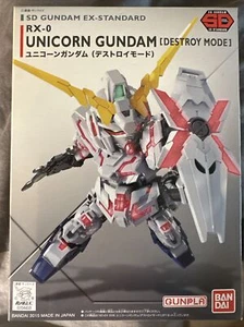 SD Gundam EX-Standard RX-0 Unicorn Gundam  Destroy Mode Model Kit #5057966 - Picture 1 of 2
