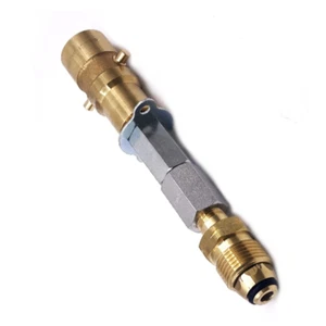 LPG UK Bayonet Propane Gas Bottle Filler Adapter with Non Return Valve New - Picture 1 of 2