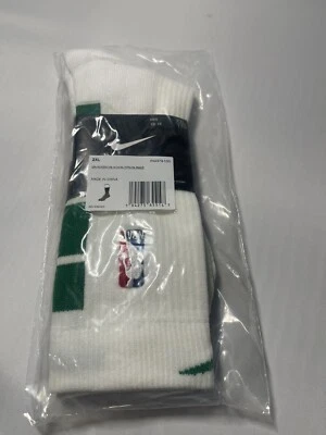 NBA Nike Authentic White Socks Size 2XL Men’s   Knee High PAA379-100 - Image 1 of 4