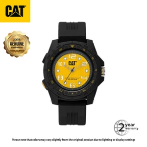 Caterpillar Aperture LP-160-21-737 Men's Watch Yellow Dial, Black Silicone Strap - Picture 1 of 5