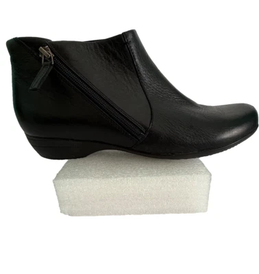 Botín Dansko Fifi Mujer 41 Zapatos EE. UU. 10.5 Negro Fresado Nappa Cuero Foto 1 de 4