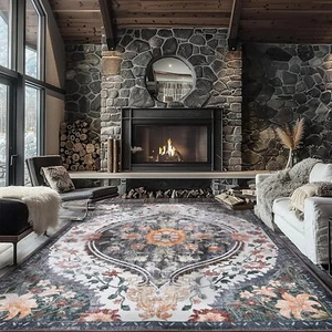 Ruggables Washable Rugs 8x10 Area  Living Room Washable Vintage Boho Decor - Picture 1 of 6