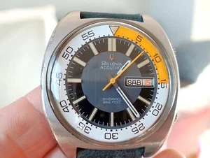 Bulova accutron snorkel 666 uomo acciaio 1970 ref. 148399 - Imagen 1 de 13