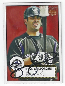 RYAN SPILBORGHS COLORADO ROCKIES SIGNED ROOKIE BASEBALL CARD CLEVELAND INDIANS - Picture 1 of 1
