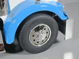 Aluminum Front Hub Cover Wheel Nut Tamiya 1/14 Grand King Knight Hauler Cascadia - Picture 1 of 4