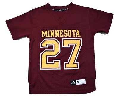 Camiseta de fútbol americano Adidas NCAA para jóvenes niños Minnesota Golden Gophers nueva S, M, L, XL Foto 1 de 2