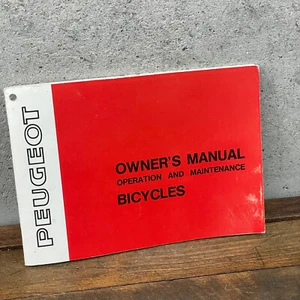 Vintage Peugeot Owners Manual 1980s 10s Sport Touring Manual Road Bike - Picture 1 of 11