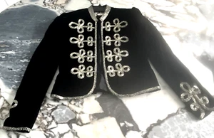 Oscar de la Renta Vintage Runway Velvet Bead Embroidered Dress Coat Jacket US 6 - Picture 1 of 5