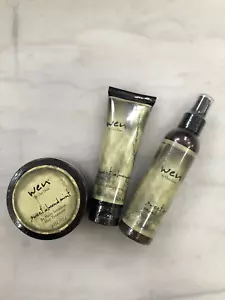 Wen by Chaz Dean Sweet Almond Mint Trio Hair Treatment Pack - Picture 1 of 7
